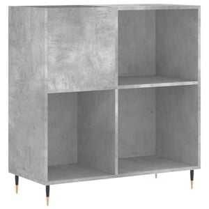 vidaXL Record Cabinet Concrete Grey 84.5x38x89 cm Engineered Wood
