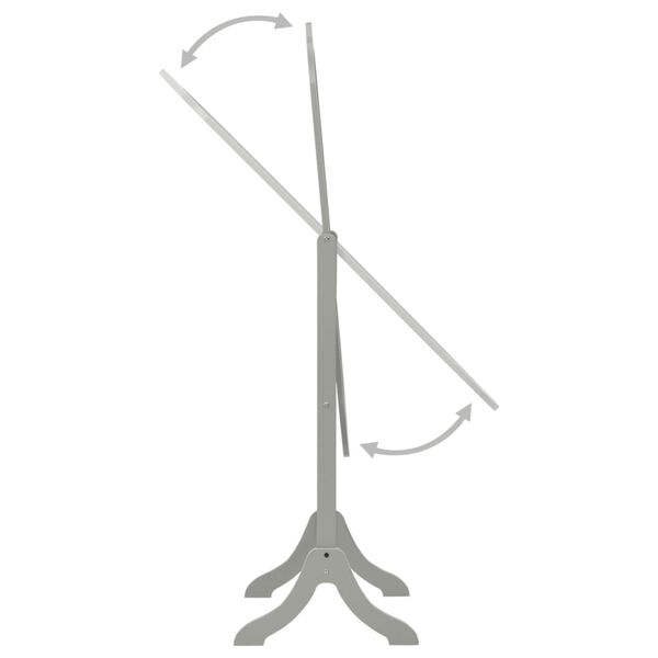 vidaXL Free Standing Mirror Grey 46x48x164 cm
