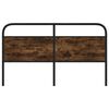 vidaXL Headboard Smoked Oak 160 cm Steel and Engineered Wood