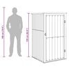 vidaXL Garden Tool Shed Anthracite 88x89x161 cm Galvanised Steel