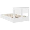 vidaXL Storage Bed with Headboard White 120 x 190 cm Engineered Wood