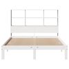 vidaXL Bookcase Bed without Mattress White 140x200cm Solid Wood Pine