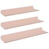 vidaXL Floating Shelf Wall-mounted 3 pcs Pink 40 x 9 x 2.5 cm Steel