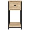 vidaXL Bedside Cabinet Sonoma Oak 30x60x60 cm Engineered Wood