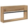 vidaXL Magazine Rack 2 pcs Artisan Oak 60 x 12 x 30 cm Engineered Wood