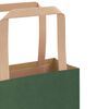 vidaXL Paper Bags 250 pcs with Handles Green 21x11x36 cm