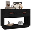 vidaXL TV Cabinet Black 90x40x60 cm Solid Wood Pine