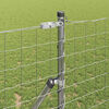 vidaXL Fence with Post Silver 1.4 x 10 m Steel and PVC
