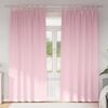 vidaXL Blackout Curtains with Rings 2 pcs Baby Pink 260 x 140 cm