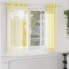 vidaXL Voile Curtains with Grommets 2 pcs Yellow