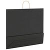 vidaXL Paper Bags 50 pcs with Handles Black 54x15x49 cm