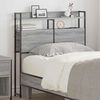 vidaXL Headboard with Shelf Grey sonoma 75 cm Engineered wood