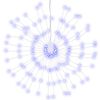 vidaXL Outdoor Christmas Firecrack Light Blue 20cm 140 LEDs