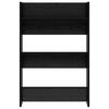 vidaXL Shoe Cabinet 2 pcs Black Oak 60 x 18 x 90 cm Engineered Wood