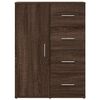 vidaXL Sideboards 2 pcs Brown Oak 59x39x80 cm Engineered Wood
