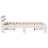 vidaXL Bed Frame with Headboard White 120 x 200 cm Solid Pine Wood