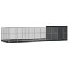vidaXL Aviary with Extension Silver 911x303x216 cm Steel