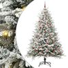 vidaXL Artificial Pre-lit Christmas Tree with Ball Set Green 240 cm