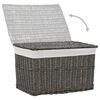 vidaXL 6 Piece Nesting Basket Set Grey Natural Willow