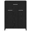 vidaXL Bathroom Cabinet Black Oak 60 x 33 x 80 cm Engineered Wood