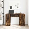 vidaXL Desk Smoked Oak 120x42x76 cm Engineered Wood