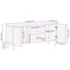 vidaXL Storage Cabinets with Storage Multicolour 105 x 33.5 x 46 cm