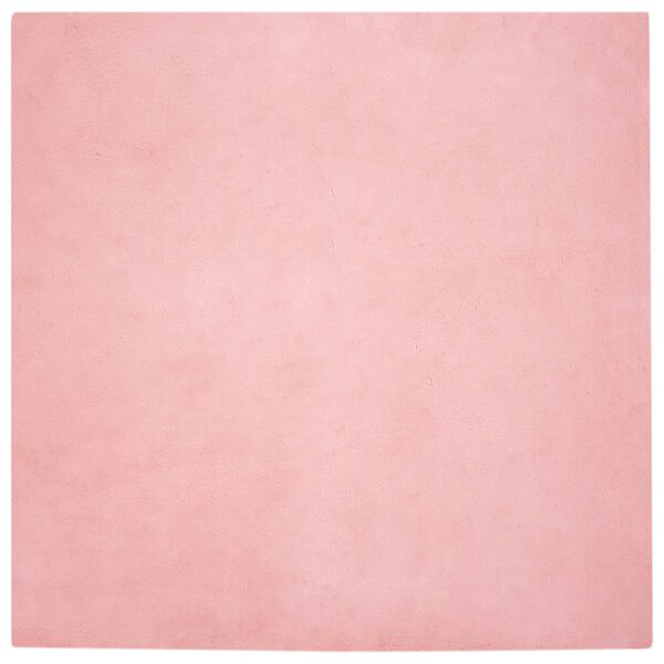 vidaXL Faux Rabbit Fur Rug Olite Pink 120 x 120 cm Polyester