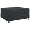 vidaXL Furniture Cover Plain Black 200 x 160 x 70 cm 600D