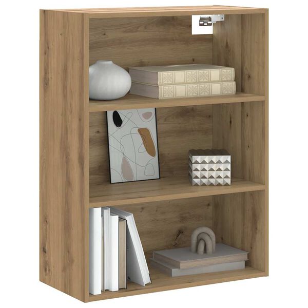 vidaXL Hanging Wall Cabinet Artisan Oak 69.5x32.5x90 cm