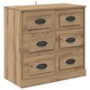 vidaXL Sideboards with Drawer 2 pcs Artisan Oak 70 x 35.5 x 67.5 cm