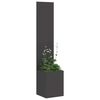 vidaXL Garden Privacy Screen Black 32 x 140 cm Cold-rolled steel