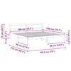 vidaXL Bed Frame with Headboard Brown 180 x 200 cm Solid Pine Wood