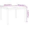 vidaXL 3 Piece Garden Dining Set Solid Wood Teak