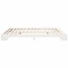 vidaXL Bed Frame White 200 x 220 cm Solid Pine Wood