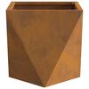vidaXL Planter Rusty 30 x 30 x 30 cm Weathering Steel