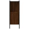 vidaXL Bookcase Brown Oak 102x28x77.5 cm Engineered Wood