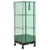 vidaXL Garden Planter with Greenhouse Cover&Wheels Black PP