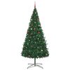 vidaXL Christmas Tree with Decorative String Lights Green 400 cm PVC