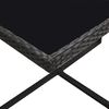 vidaXL 9 Piece Outdoor Dining Set with Cushions Poly Rattan Black