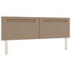 vidaXL LED Headboard Cappuccino 180 cm Faux Leather