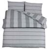 vidaXL Duvet Cover Set Grey 225x220 cm Cotton
