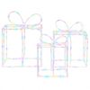 vidaXL Christmas Lighted Gift Boxes LOVIISA 3 pcs 360 LEDs Multicolour