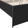 vidaXL Bed Frame without Mattress Black 140x190 cm
