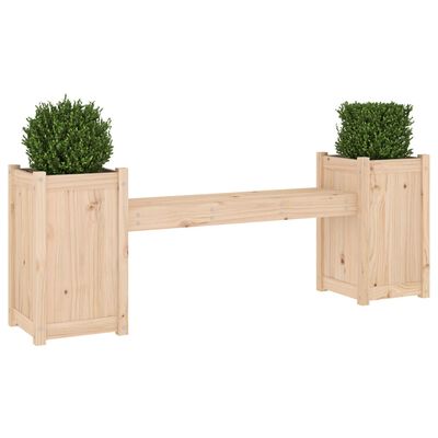 vidaXL Planter Bench 180x36x63 cm Solid Wood Pine