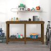 vidaXL Work Bench Honey Brown 140x50x80 cm Solid Wood Pine