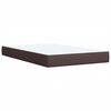 vidaXL Box Spring Bed with Mattress Dark Brown 120x200 cm Fabric