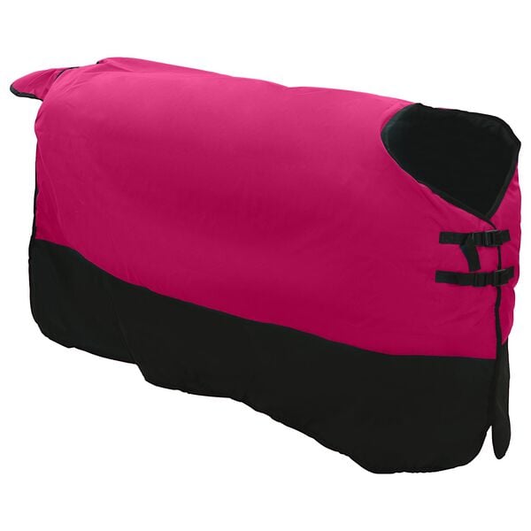 vidaXL Horse Blanket Pink and Black 75 cm Polyester