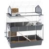 Ferplast Rabbit Cage Barn 100 Double 95x57x121 cm Grey