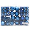 vidaXL Christmas Baubles 98 pcs Blue &Oslash;3/4/6 cm