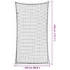 vidaXL Trailer Net with Elastic Rope Black 4.5x2.5 m PP